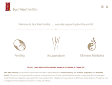 Tablet Screenshot of eastwestfertility.com.au